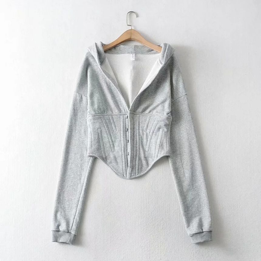 Reknovine - Hoodie met lange mouwen en haaksluiting