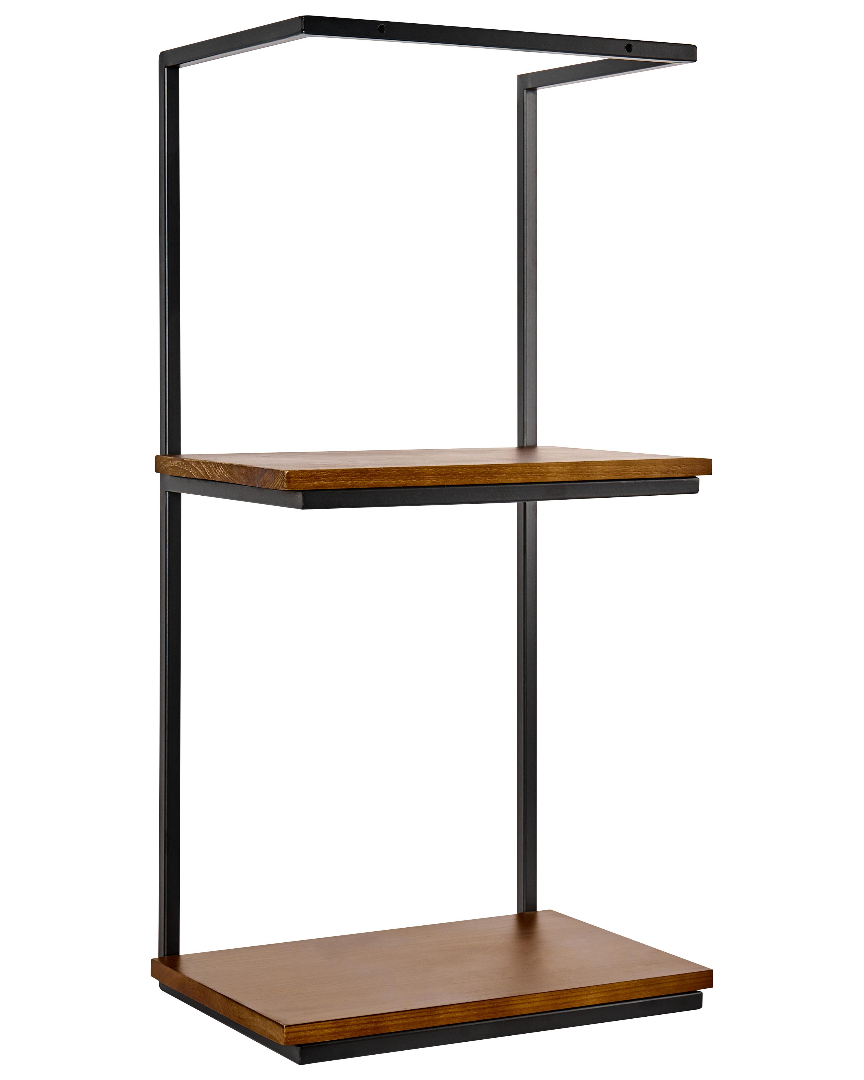 Badkamerwandplank zwart 60 x 30 cm LOLOG