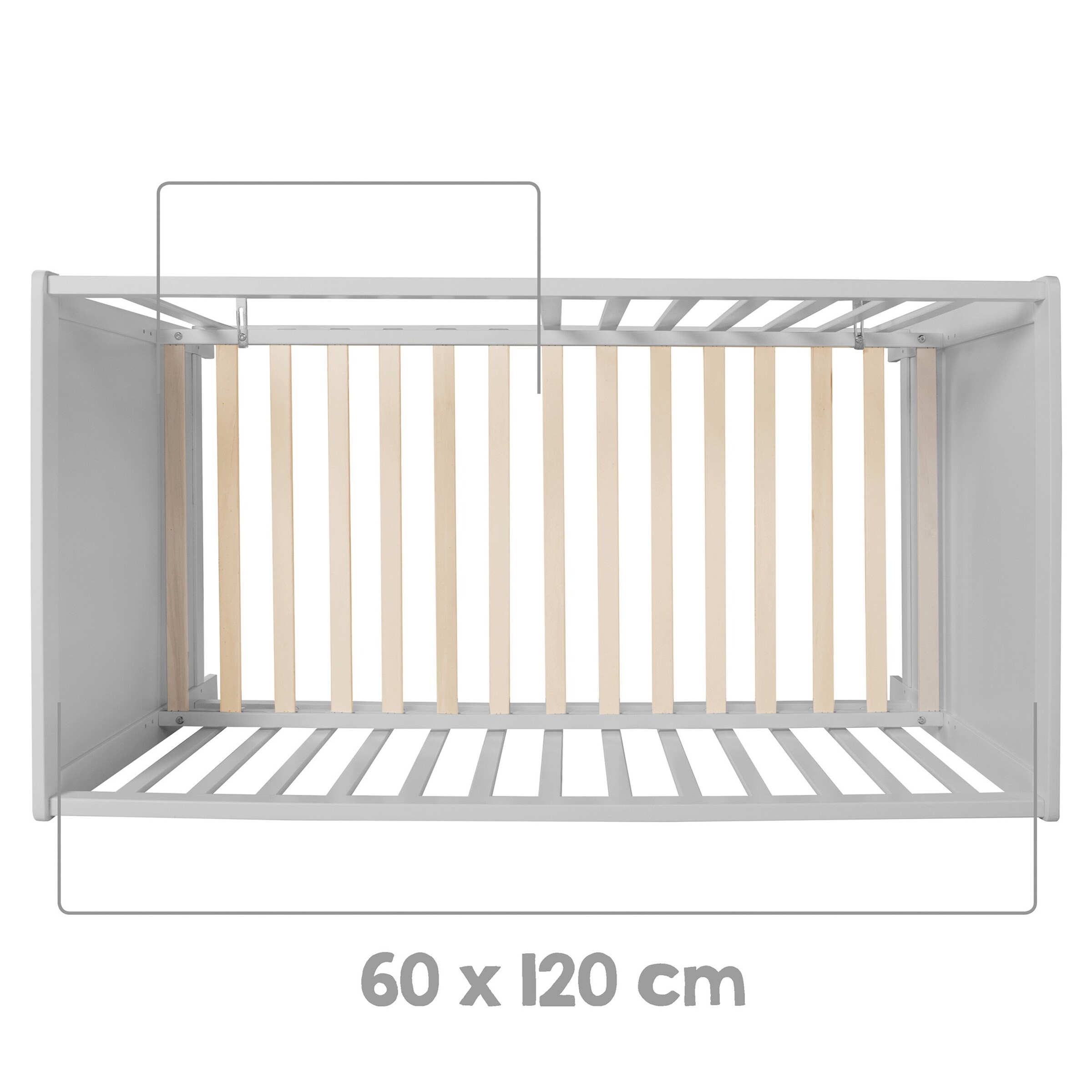 roba Beistellbett, 60 x 120 cm mit Matratze Universal