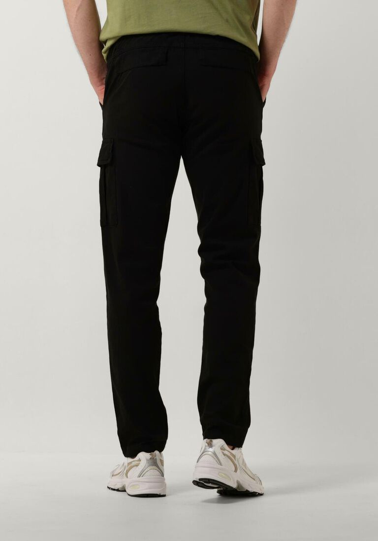 PURE PATH zwarte pure path cargobroeken garment dye cargo pants