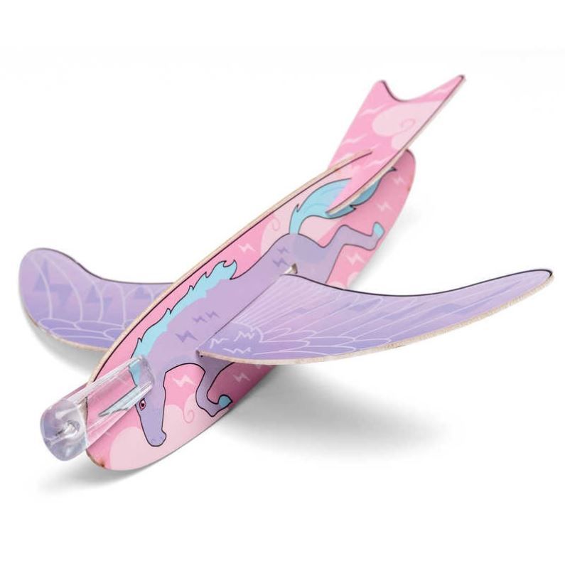 Avion à construire licorne Mercredi et Patati