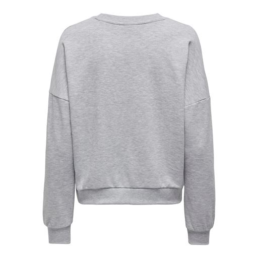 ONLY Fave Sweatshirt, Light Grey Melange, M