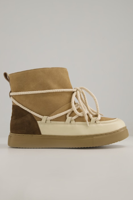 Leder-Snowboots, FakeFur-Futter, Weite H