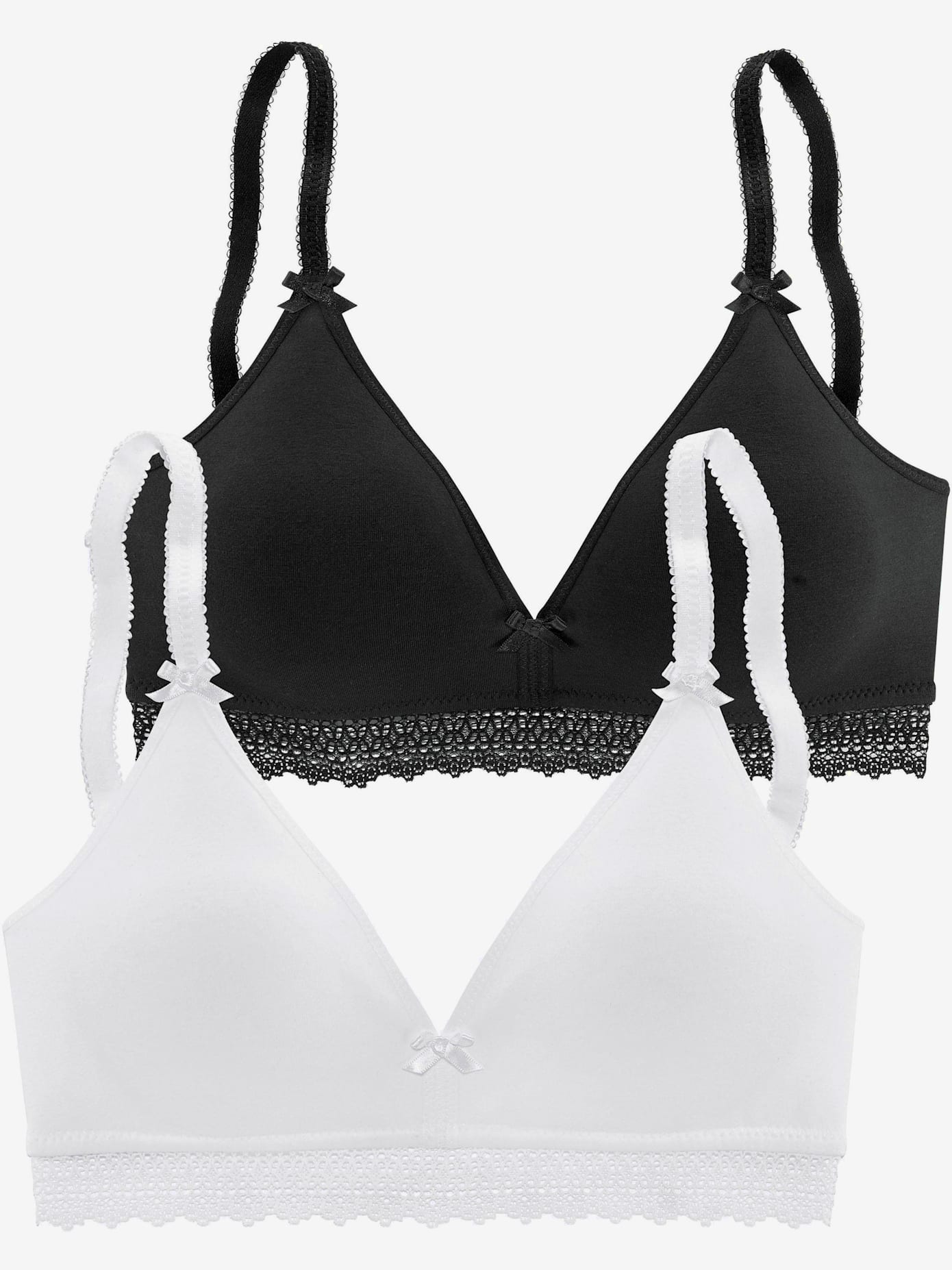 Soutien-gorge bralette sans armatures en lot de 2