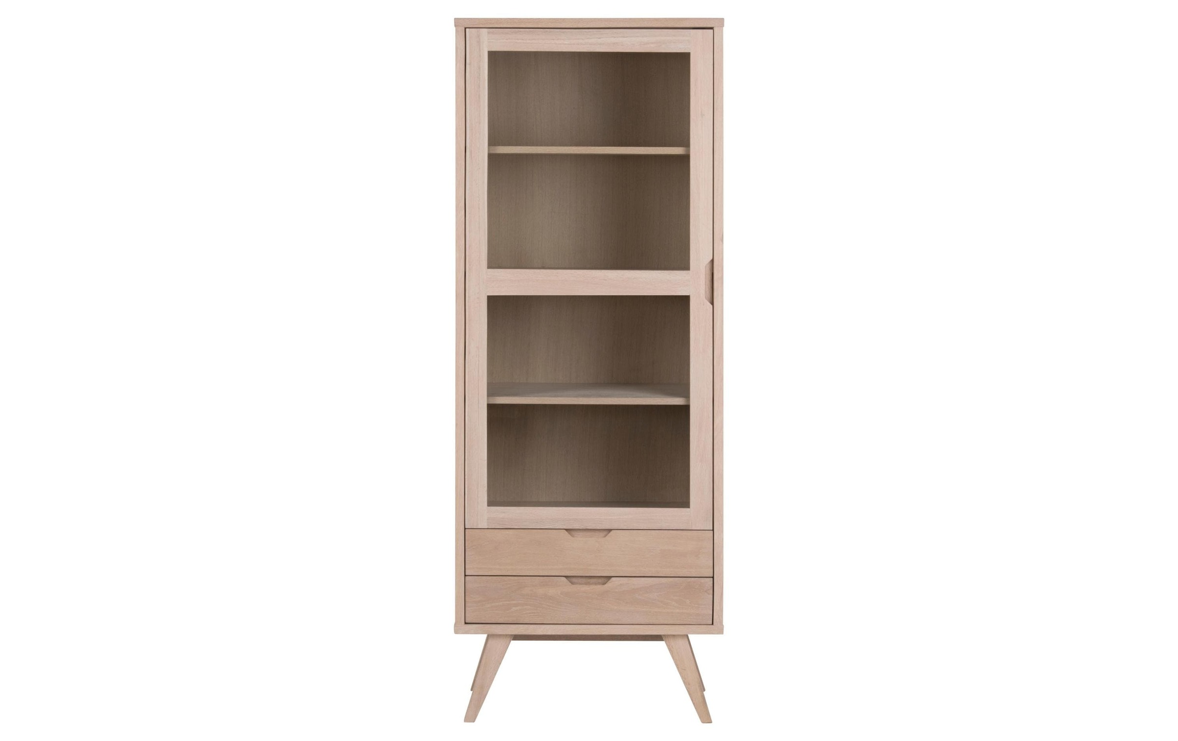 AC Design Vitrine »A-Line« Schrank, Glastür, 2 Einlegeböden, 2 Schubladen, in mehr Variationen