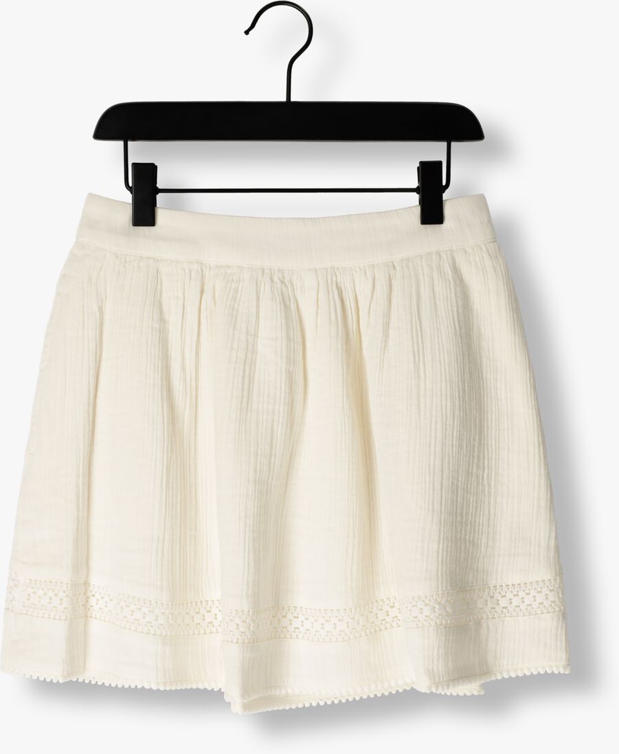 SCOTCH & SODA witte scotch & soda minirok lace detail crinkle cotton mini skirt