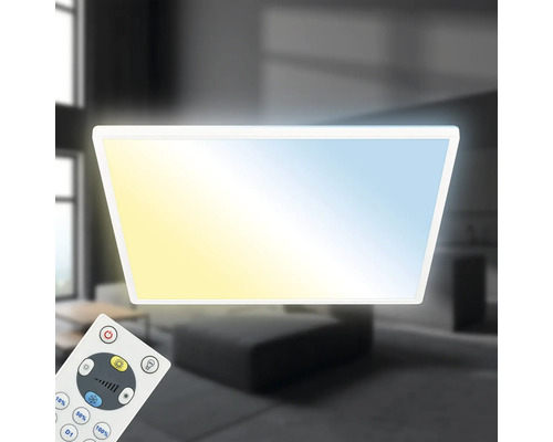 Dimbaar LED-paneel 55W 6000 lm 4000 K CCT verstelbaar wit 56x56 cm slank wit + achtergrondverlichtingseffect