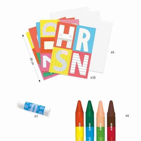 Djeco Kreativbox mit Buchstaben