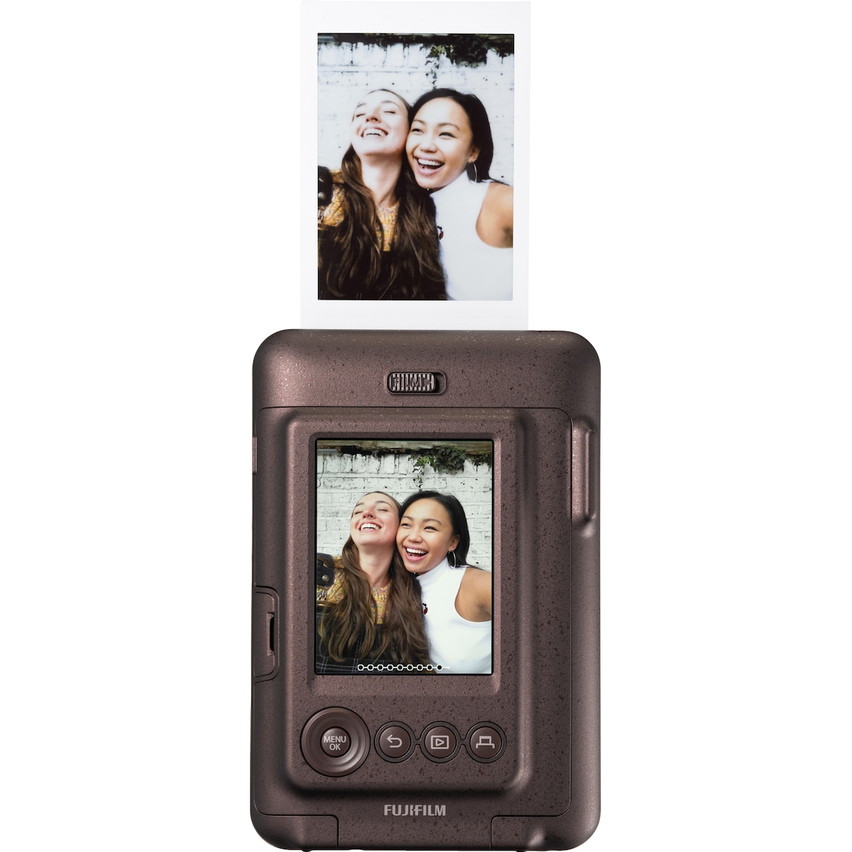 Fujifilm Instax Mini LiPlay instant camera (brown)