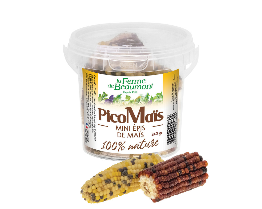 Picomaïs 240 gr • mini épis de maïs • aliment complémentaire friandise poules