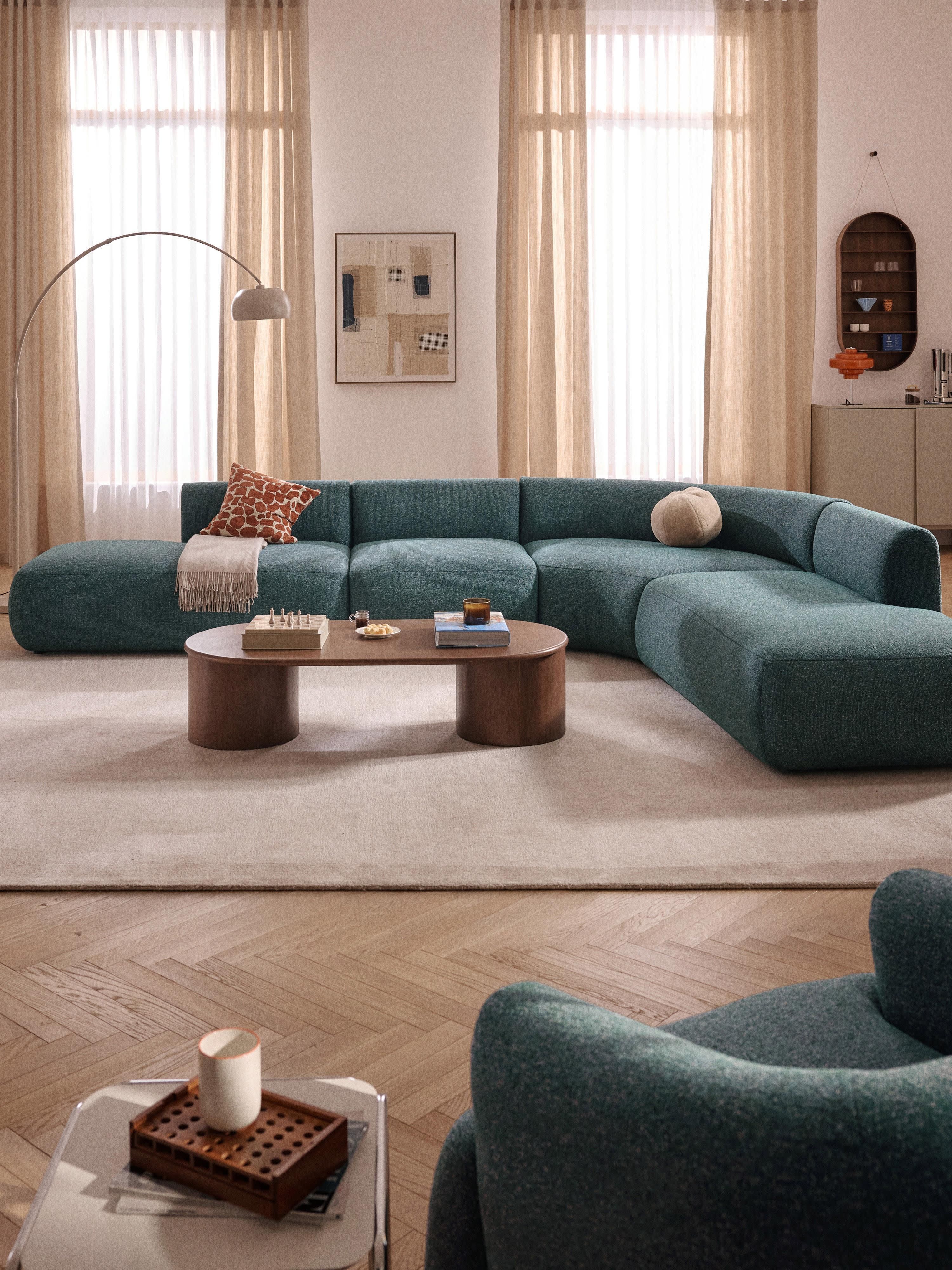 Modulaire bouclé hoekbank Sofia (4-zits)
