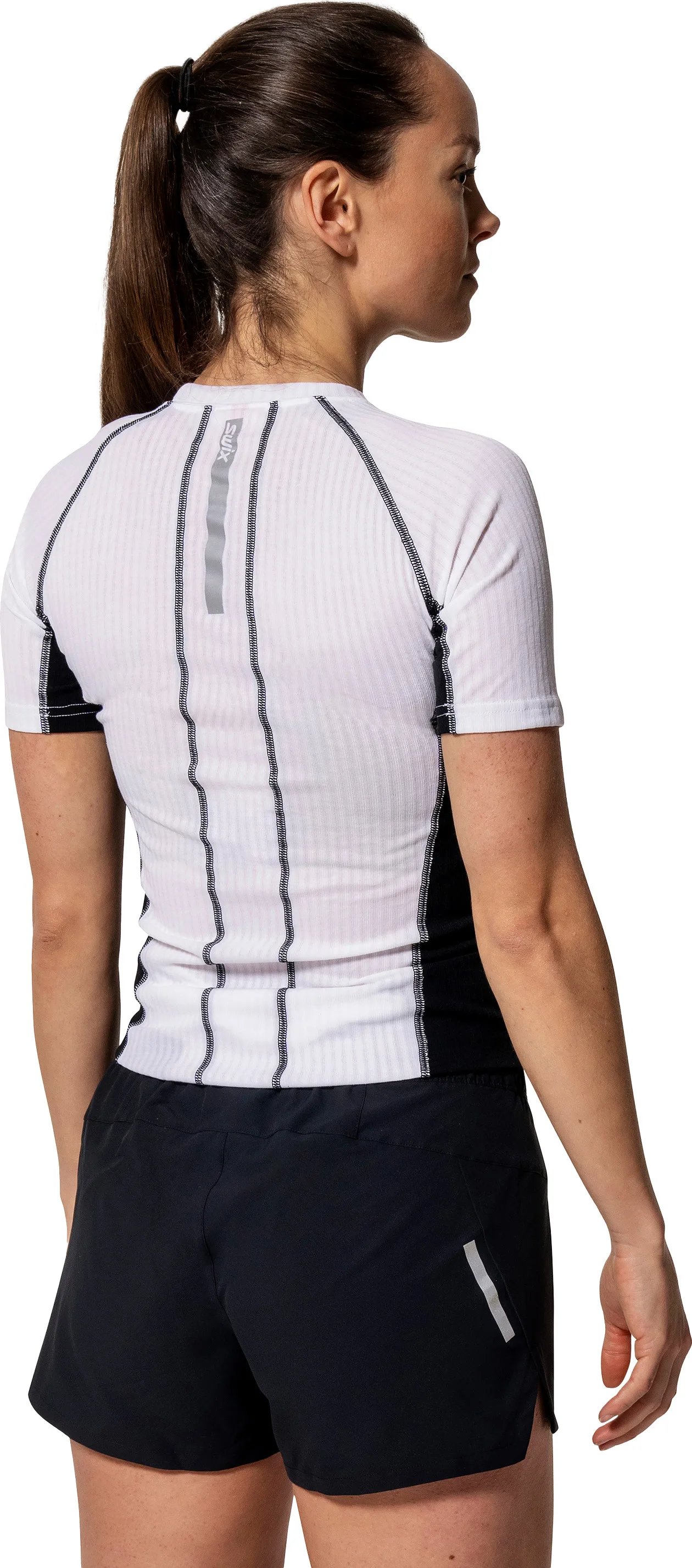 Swix Women's Roadline RaceX Short Sleeve Black/Bright White