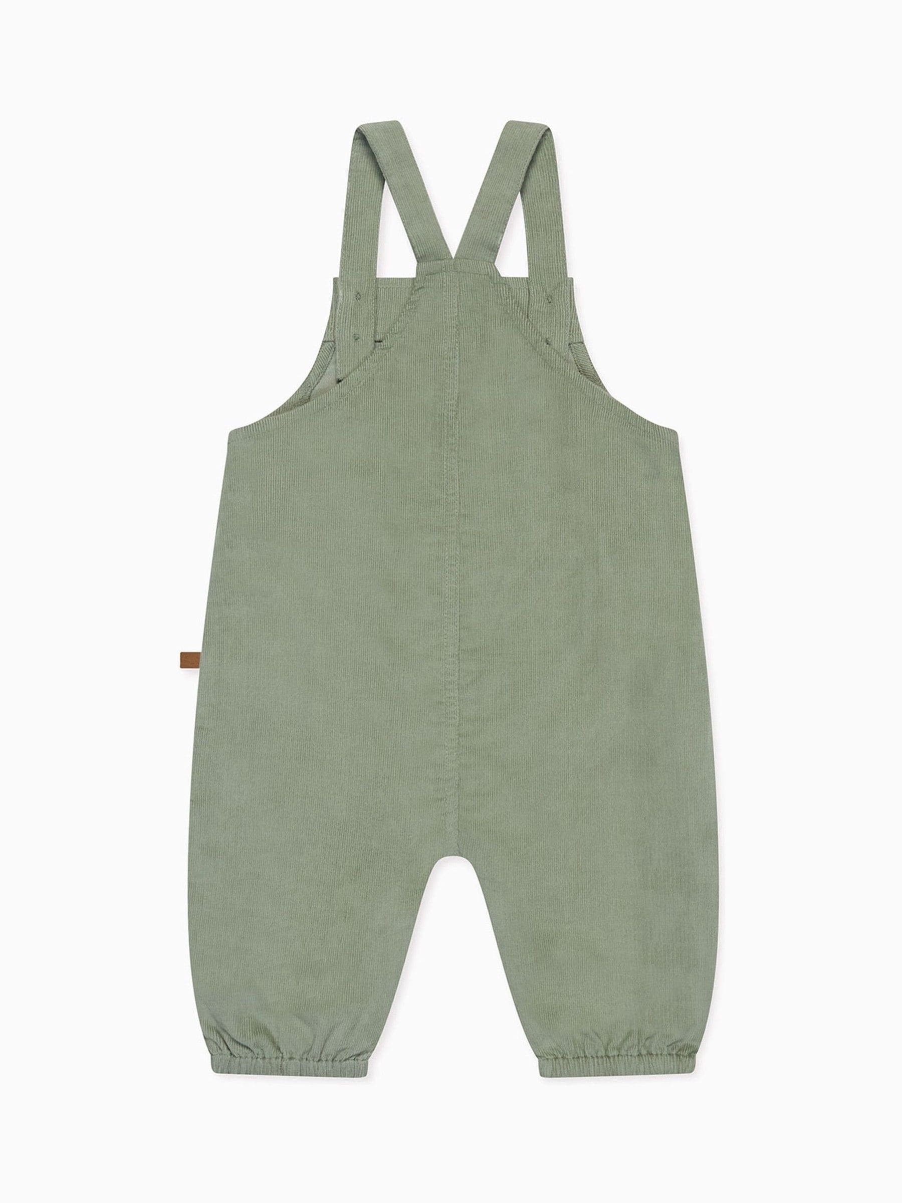 Groen - MORI Supersoft Dungarees