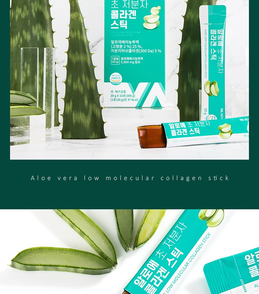Vitamin Village - Aloë Laag Moleculair Collageen Stick