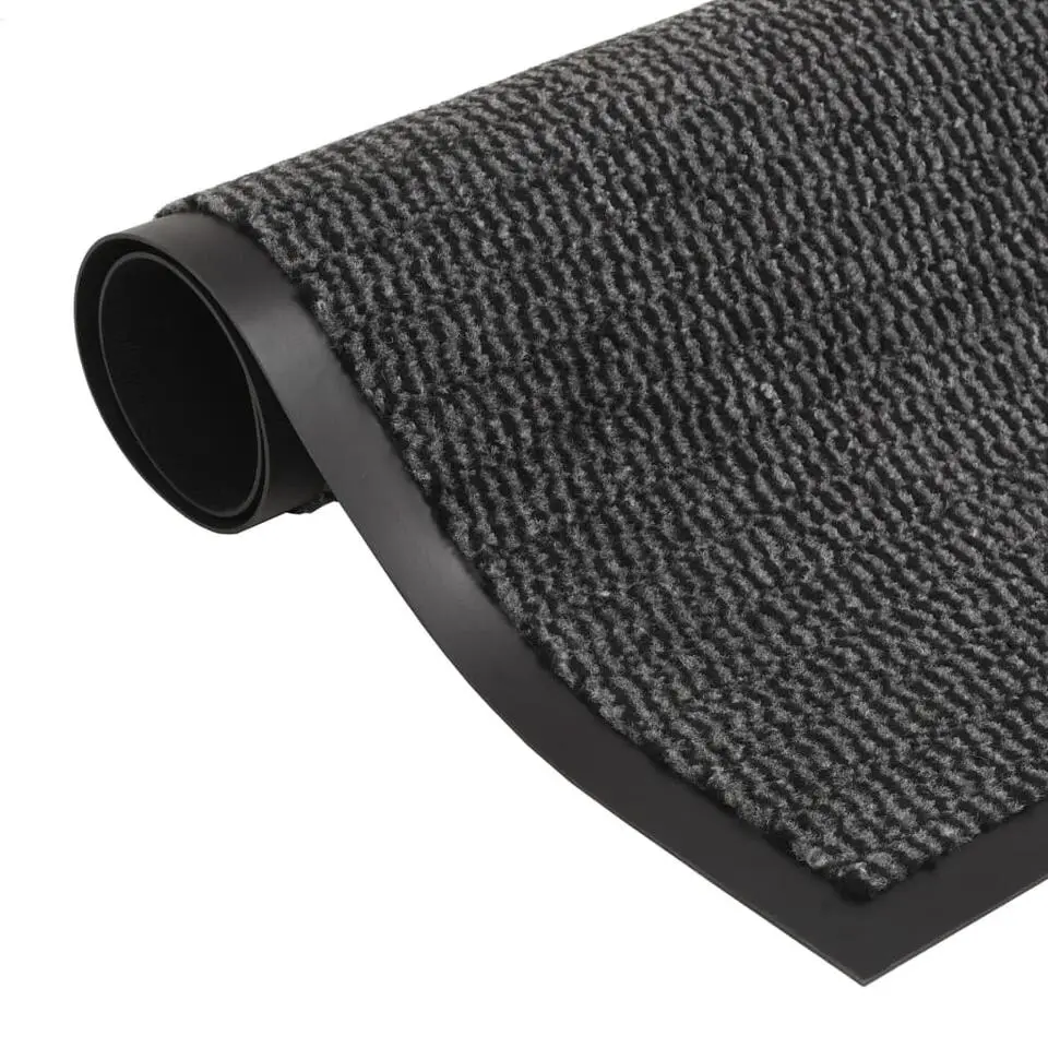 vidaXL - Deurmat - Antraciet - Stof - 60 x 90 cm - 2 stuks