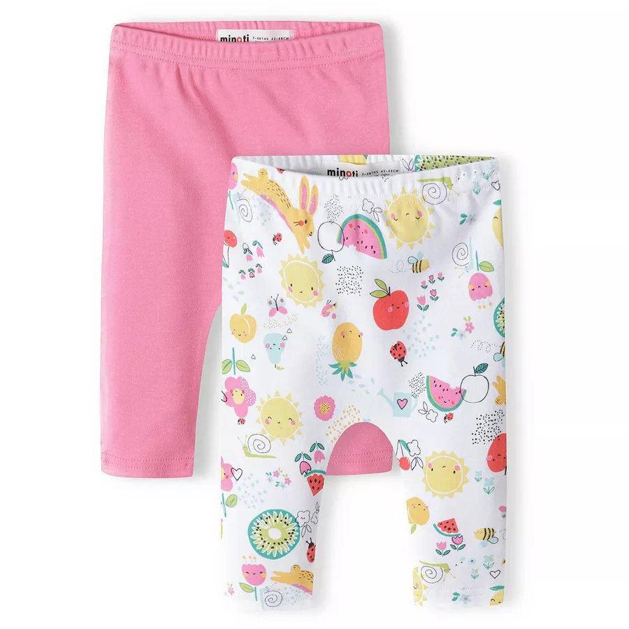 MINOTI 2er-Pack Leggings RosaWeiß