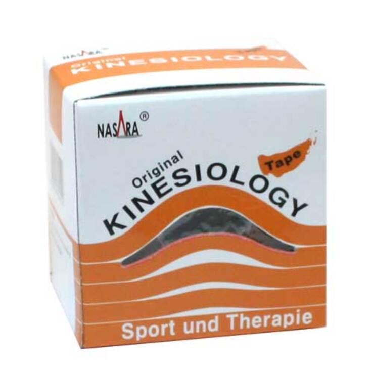 Nasara Kinesio Tape 5 cm x 5 m beige inkl.Spenderbox, 1 St