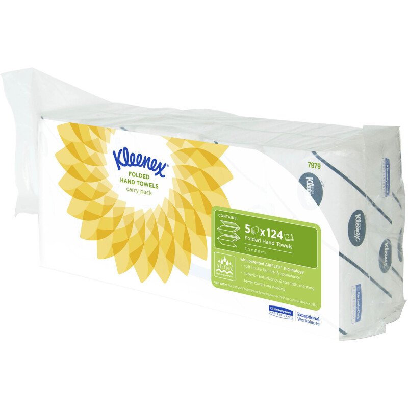 Papier essuie-mains pliage enchevêtré Kleenex Airflex Ultra – Blister de 620