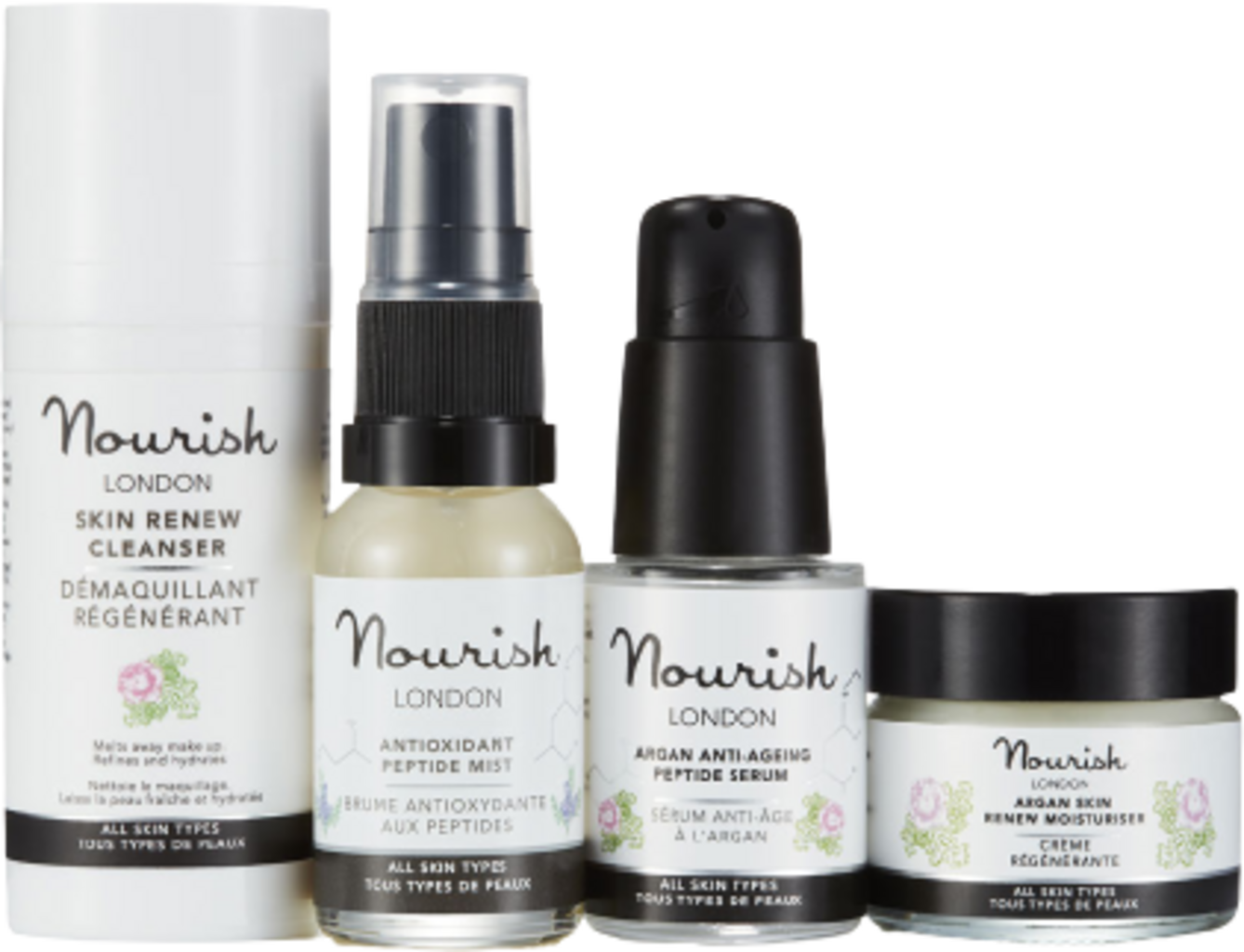 Nourish London  Argan Anti-Ageing Skincare Essentials