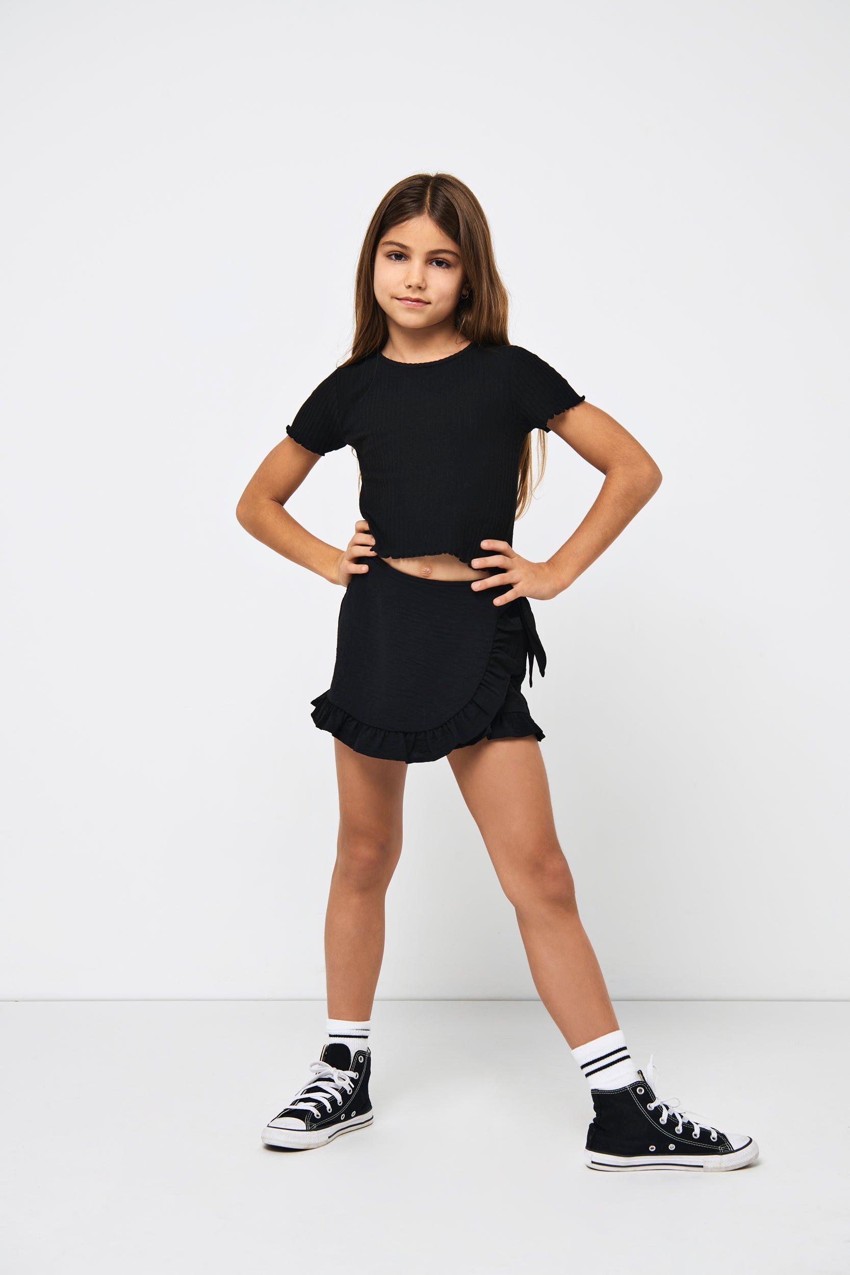 KOGMETTE Normal geschnitten Skorts Black