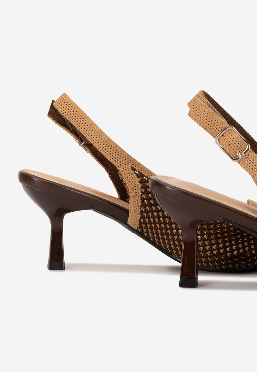 Chaussures slingback bruns Rabiella