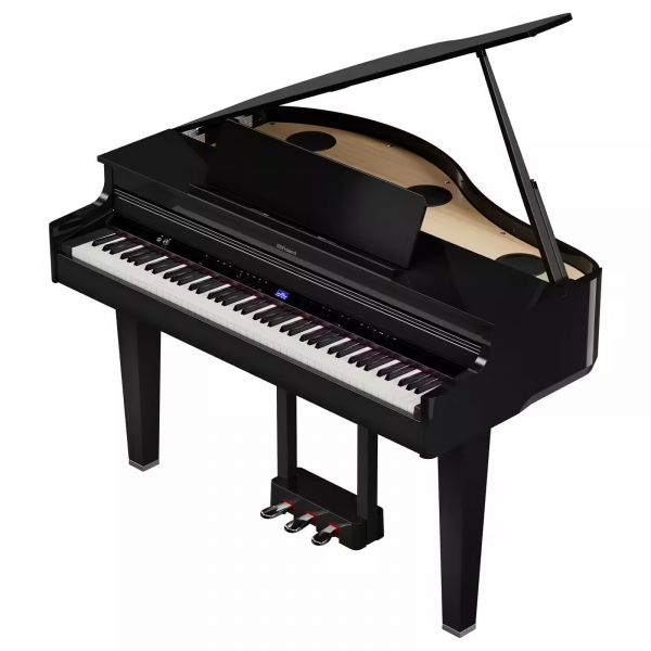 Roland GP-6 Pe Piano Cauda Preto Polido Teclas Madeira