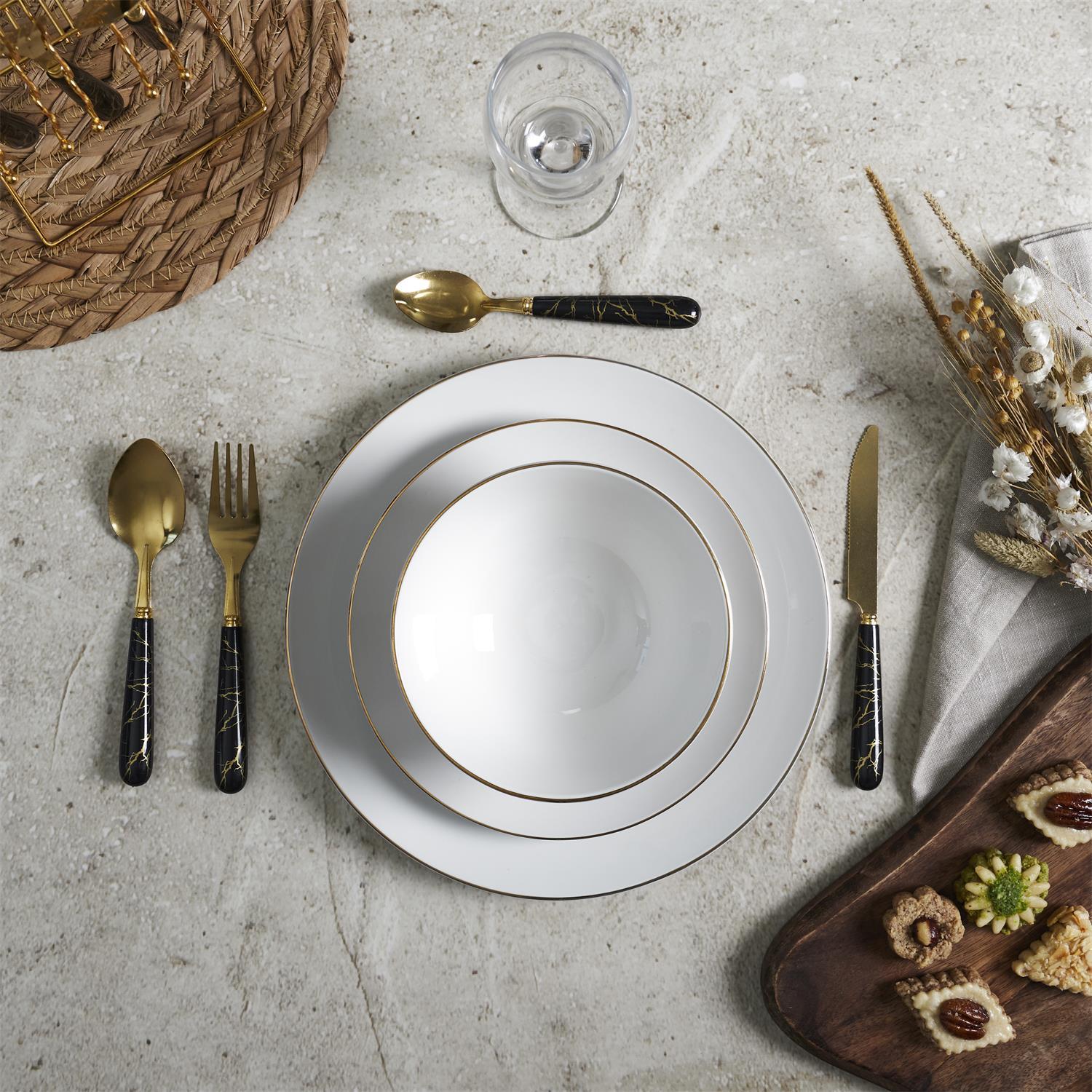 SERVICE TABLE PORCELAINE ERINA X12 PIECES