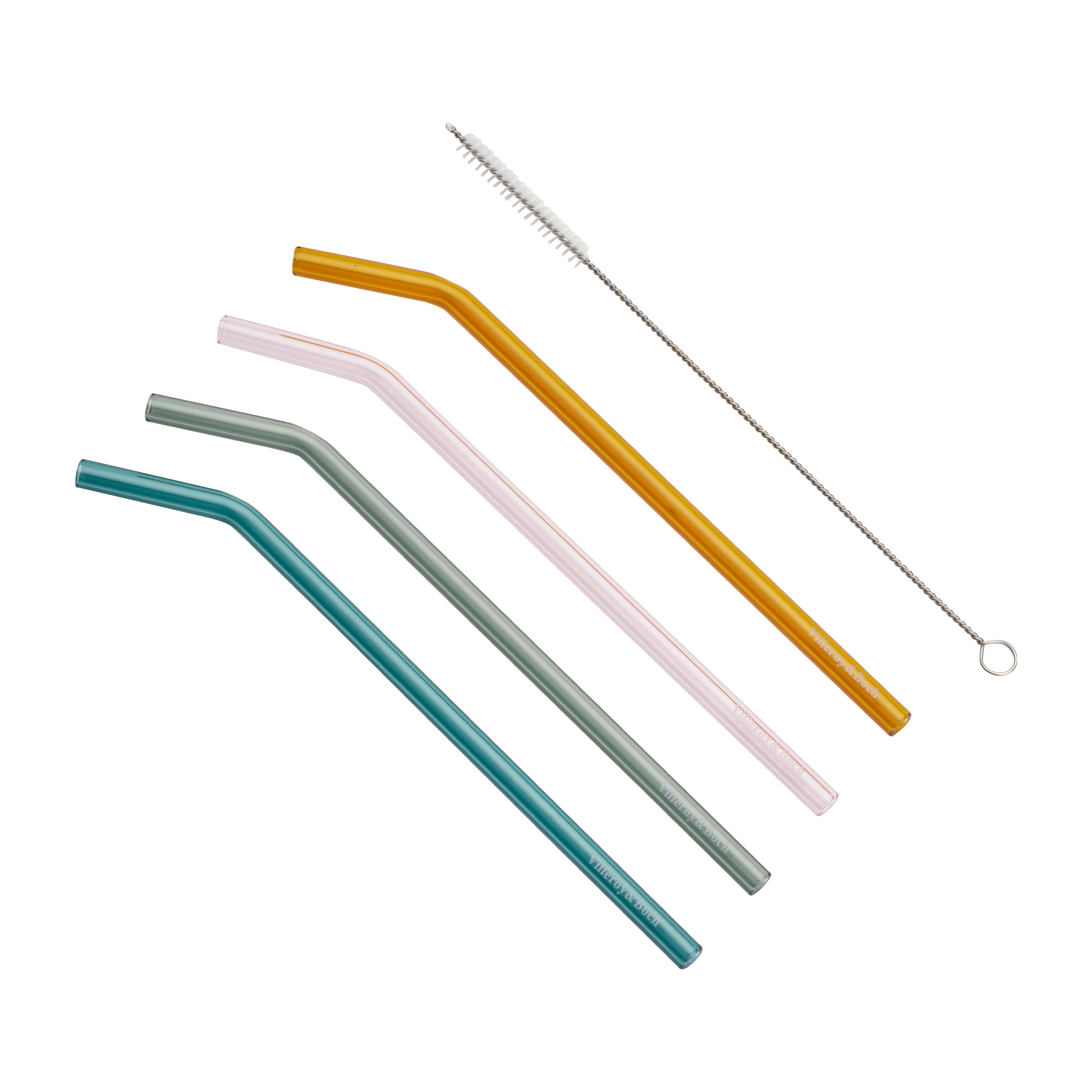 Artesano Glass straw Multi-colored, borosilicate glass
