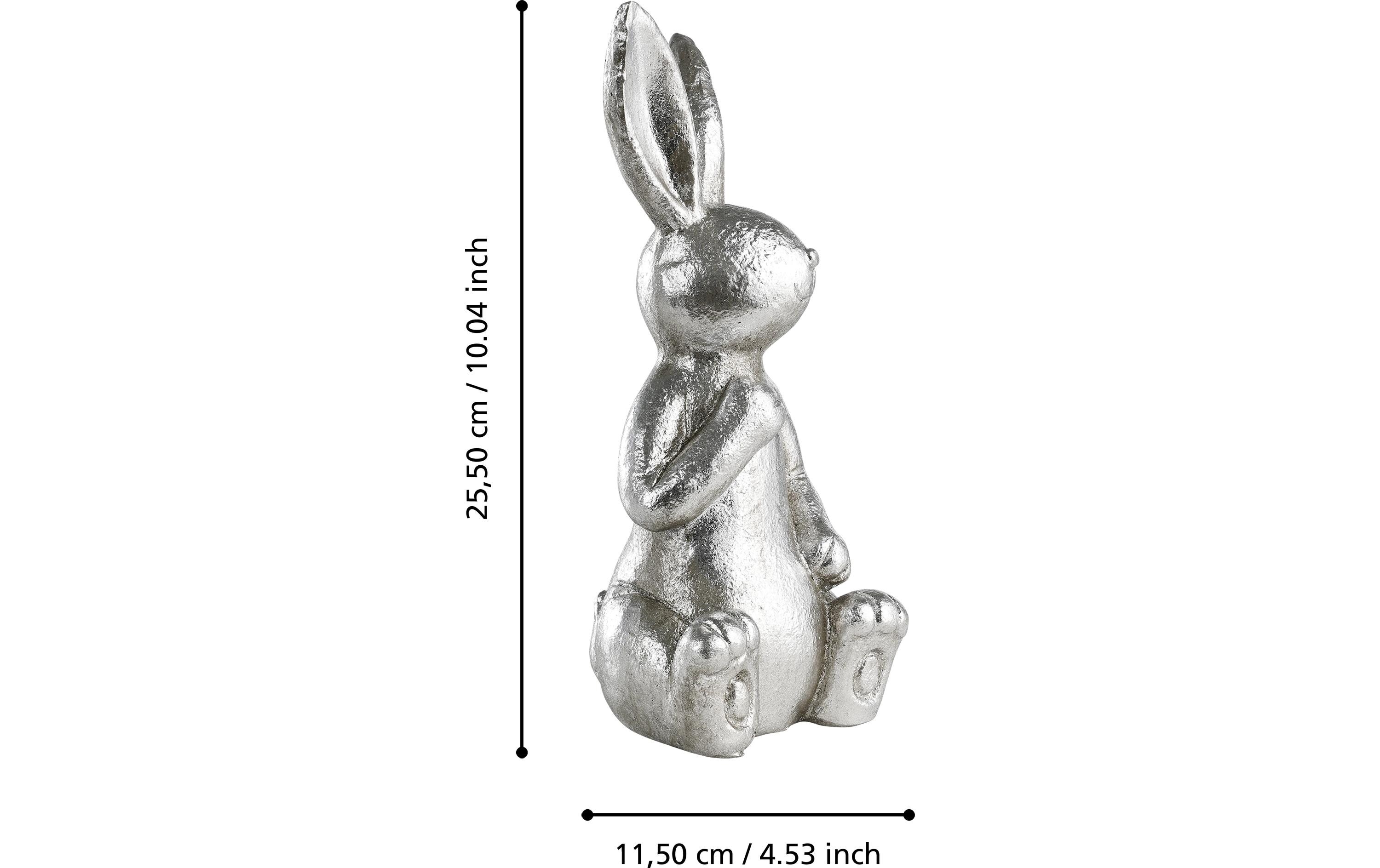 Hase Chilandy 25.5 cm, SilberHasenfigur
