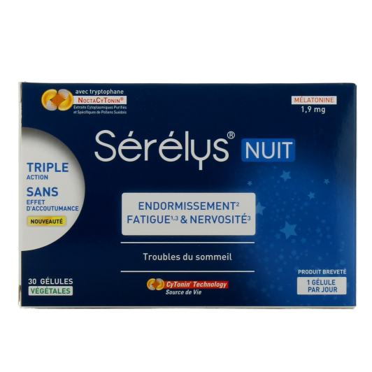 Serelys Nuit : complément alimentaire pour dormir - Sans accoutumance