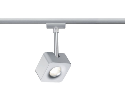 Paulmann URail LED Spot dimbaar 8W 520 lm 2700 K Cube chroom/mat 230V