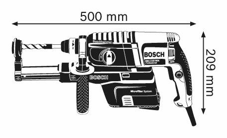 Bosch GBH 2-23 REA Boorhamer in Koffer - 0611250500