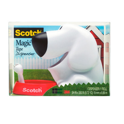 Scotch Klebebandabroller Dog, weiss, schwarz, rot