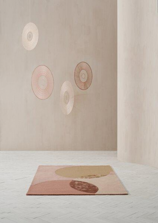 Linie Design Caldera vloerkleed 140x200 mustard