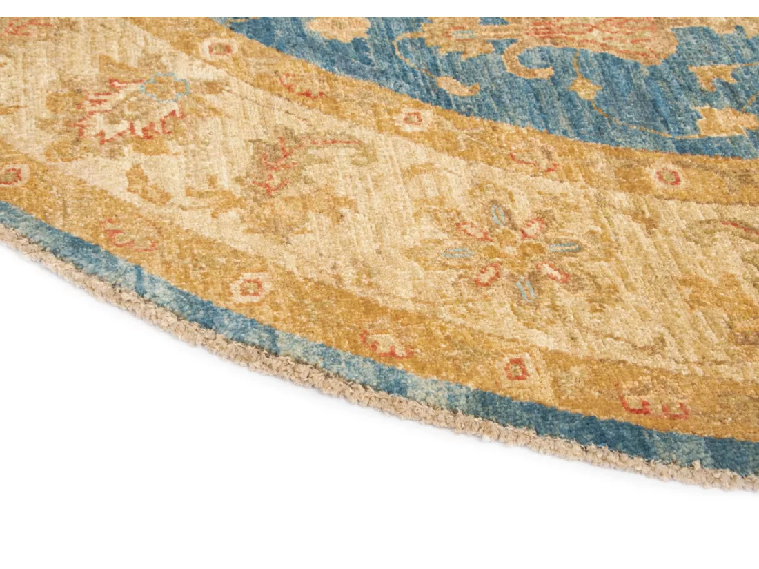Tapis de laine 200x202 Bleu Kaizar