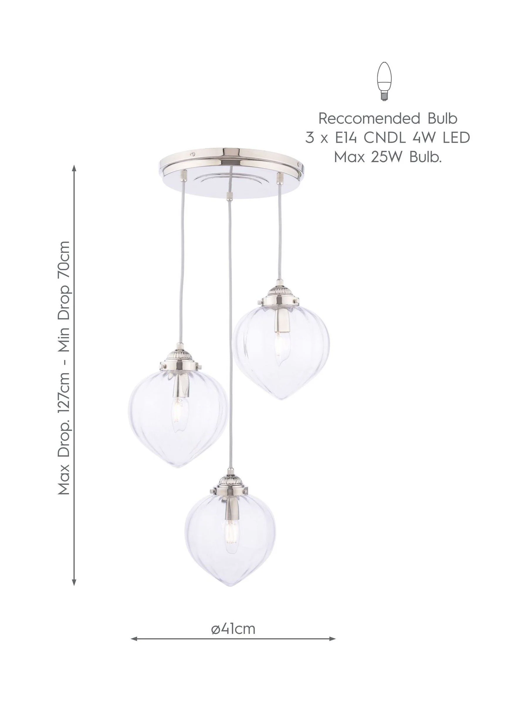 Laura Ashley Whitham Pendant Ceiling Light