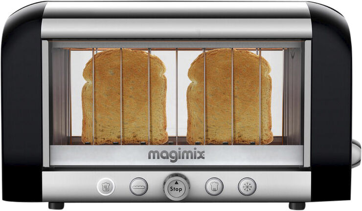 Magimix Vision toaster 2-skiver sort/stål L Sort/stål