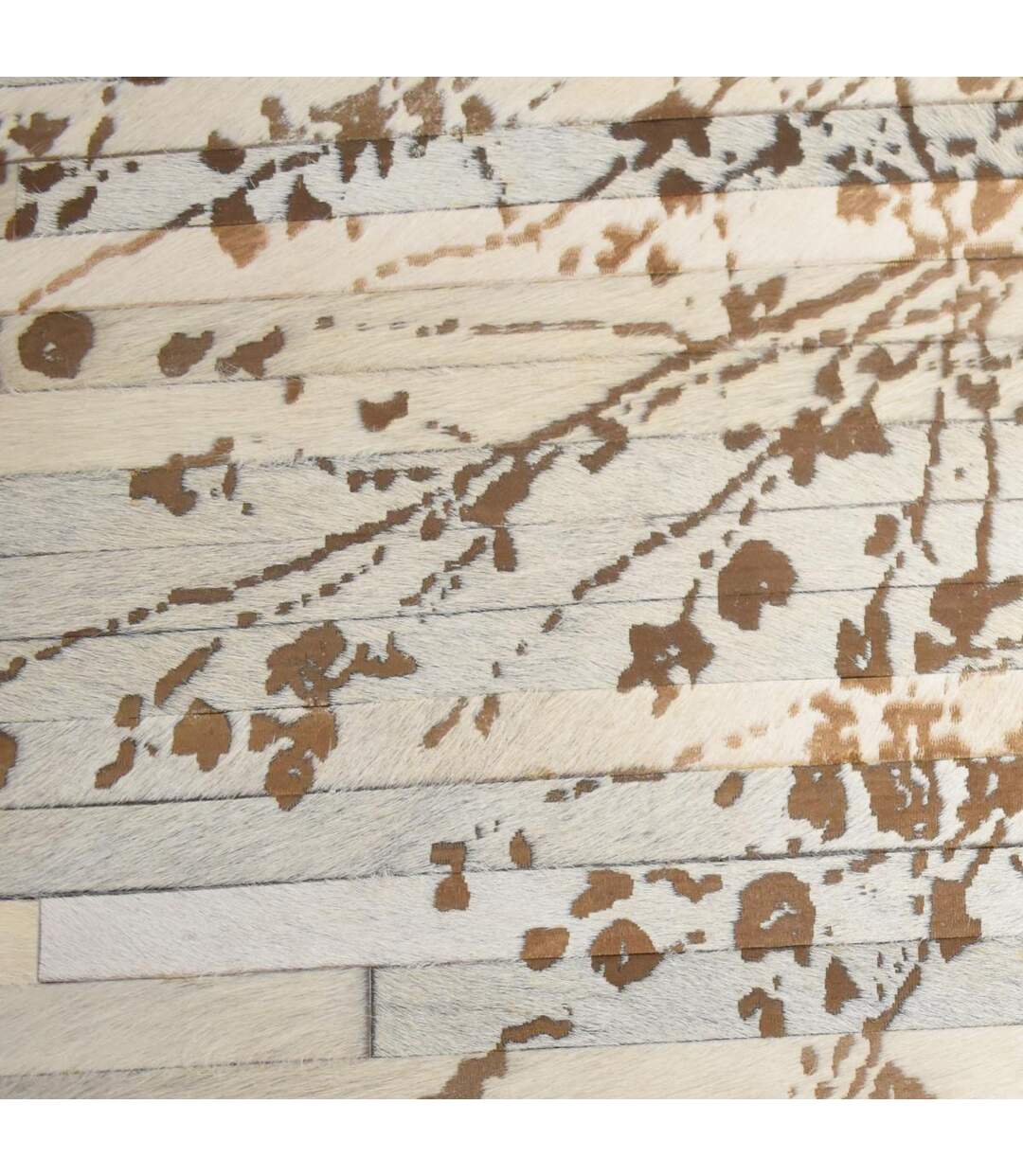 Tableau Fait main SUNRAY Gris 51x76 en peau de bête