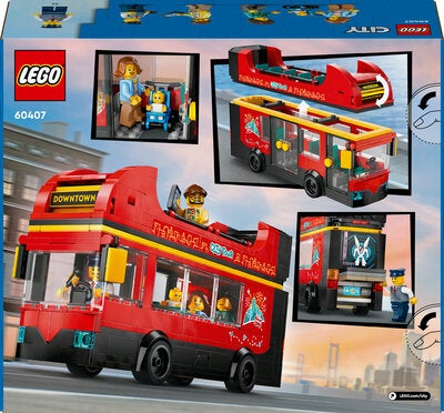 LEGO City 60407 Rød dobbeltdekker-turistbuss