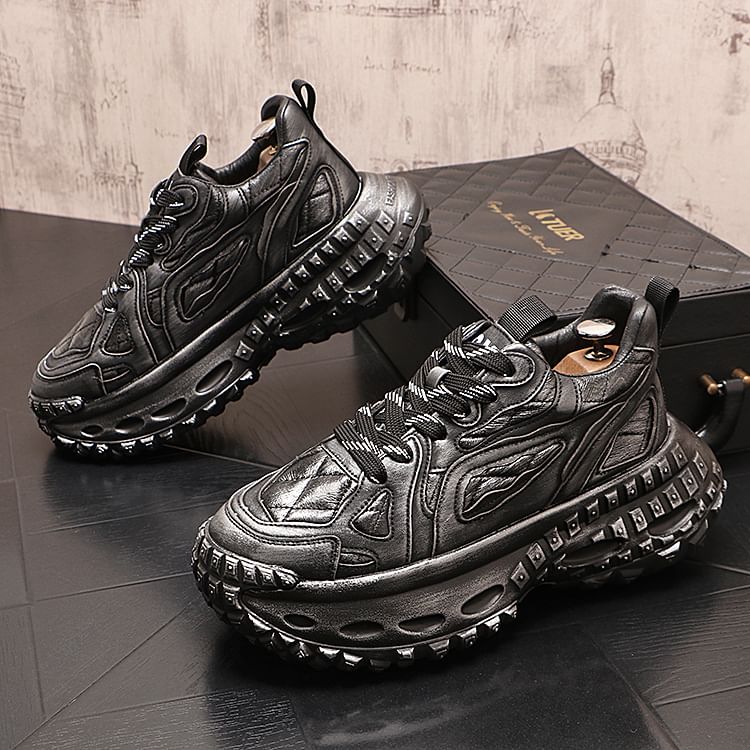 Mr Ozera - Color Block gewatteerde platform sneakers