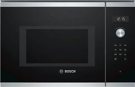 Bosch Serie | 6 BFL554MS0 - Mikrobølgeovn - til indbygning - 25 liter - 900 W - rustfrit stål