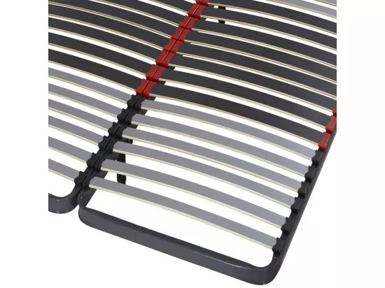 Sommier à lattes 2x80x200 C34 - 40 lattes bois - Fabrication française