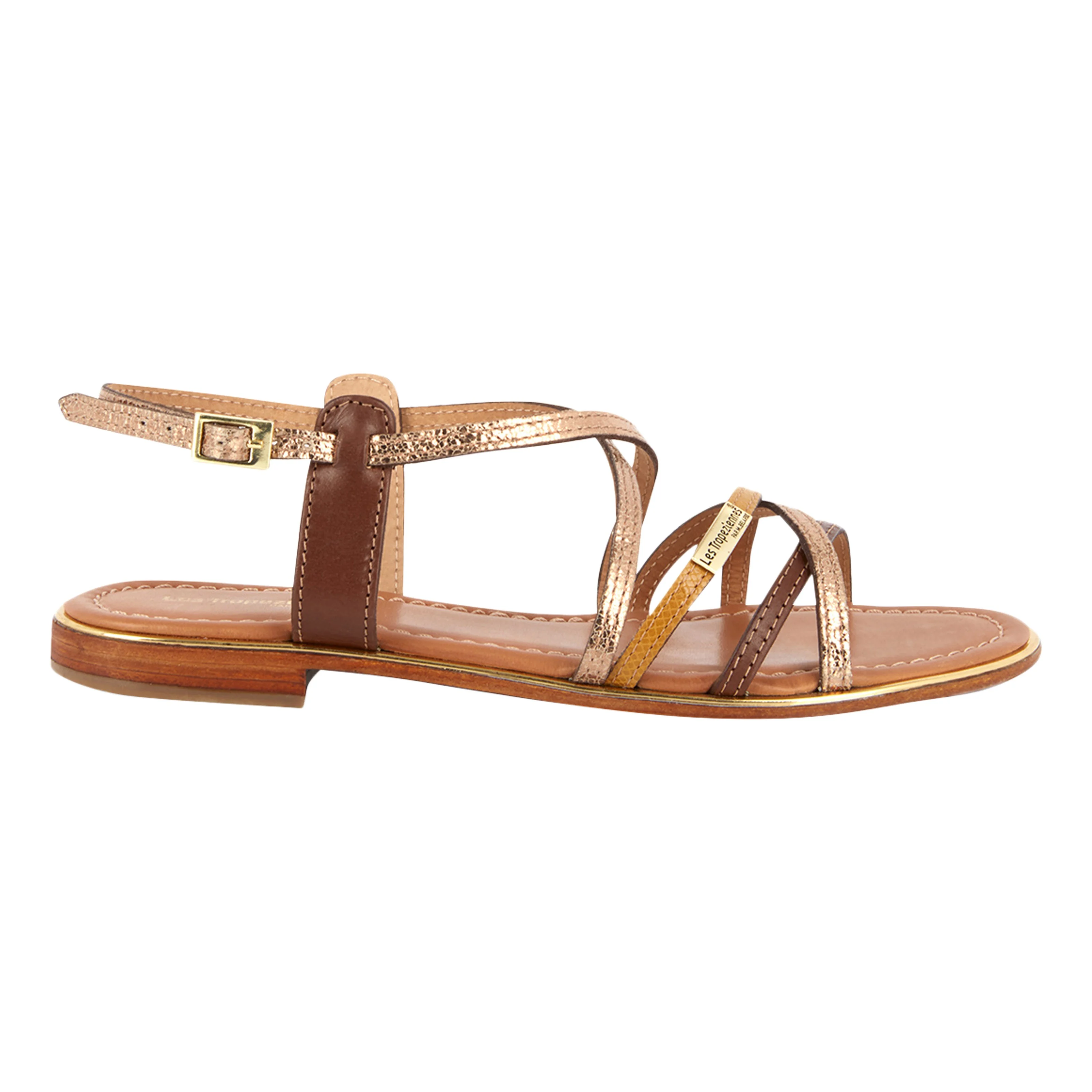 Sandales cuirpar m.belarbi harry | Doré