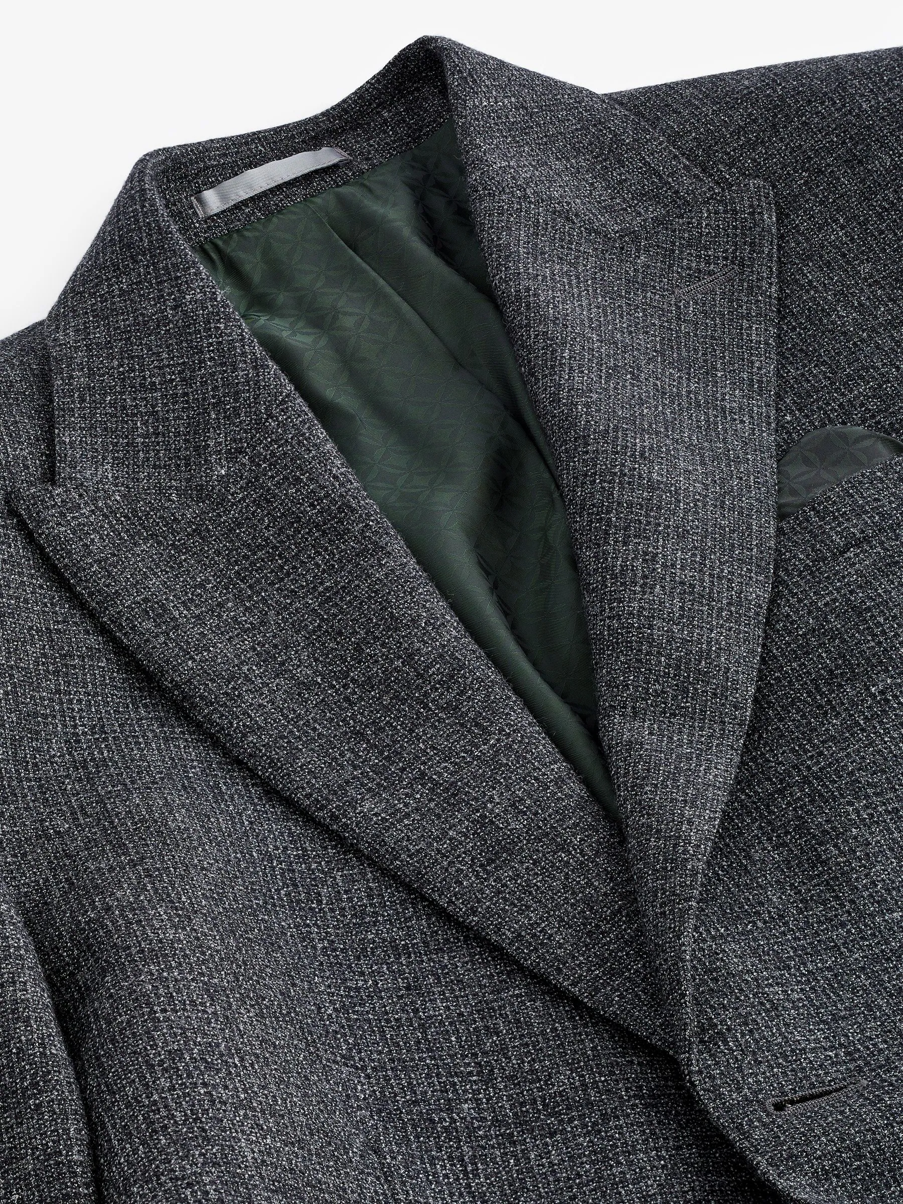 Grijs - Signature Tg Di Fabio kostuumjasje met getextureerde slim fit van Italiaanse stof