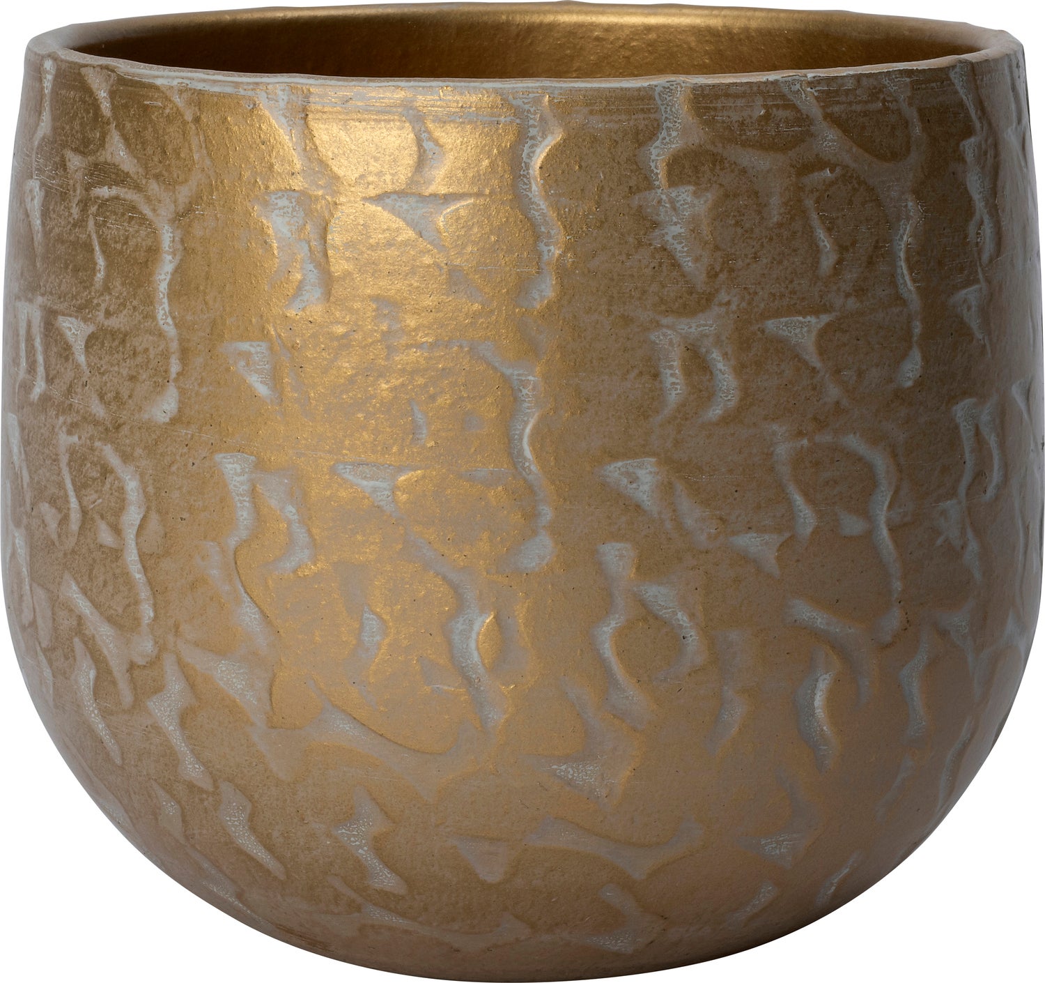 Intratuin bloempot Noy goud D 22 H 19 cm