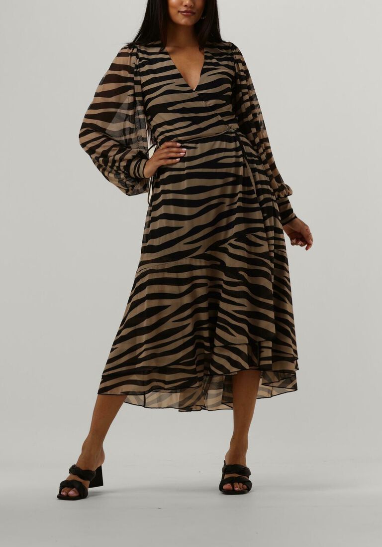 beige bruuns bazaar midi jurk phlox nora dress