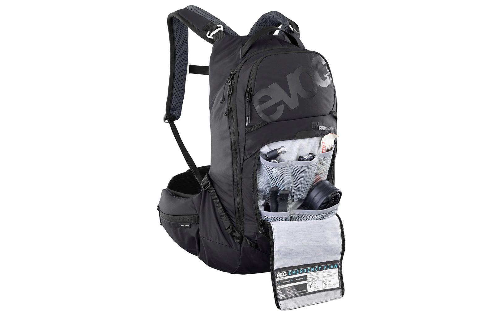 Rucksack Trail Pro Schwarz, 16 l<br>Protektoren-Rucksack