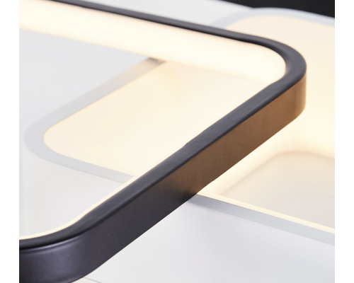 LED plafondlamp 42W 6000 lm 3000-6700K 40x40 cm Cava zwart/wit + afstandsbediening