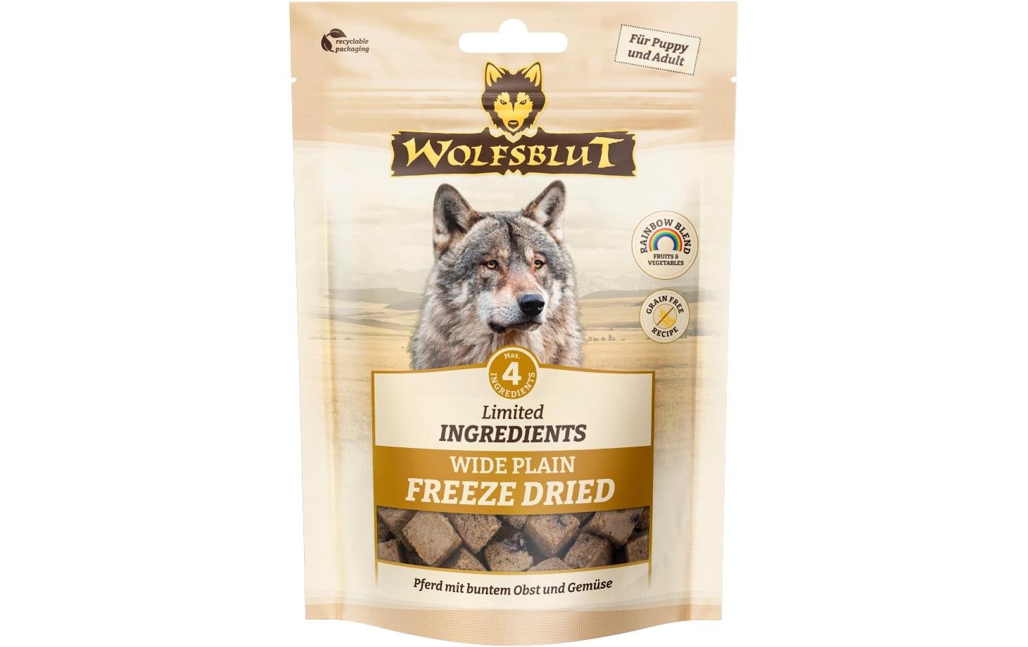 Leckerli Freeze Dried Wide Plain 40 gErgänzungsfuttermittel für Hunde