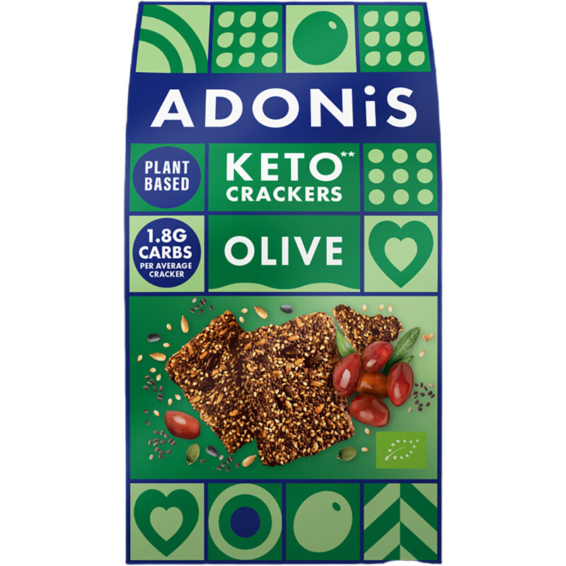 Adonis Keto crackers olive & chia seeds